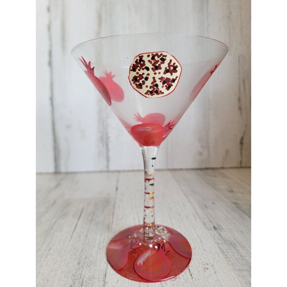Lolita pomegranate martini glass drinkware decor fruit - Picture 6 of 9